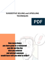 Suggestive Selling and Upselling Techniques