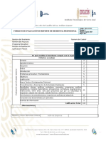 Formato de Evaluación de Reporte de Residencia Profesional Itca-F-652