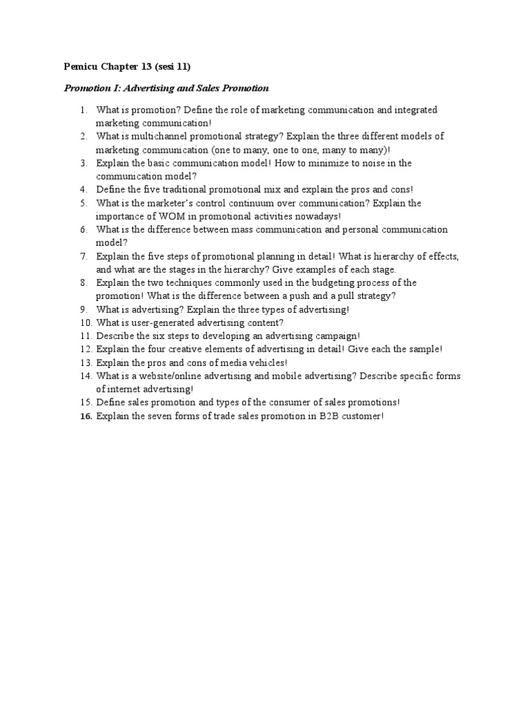 Promotion Strategies and Advertising Insights | PDF | Career & Growth ...