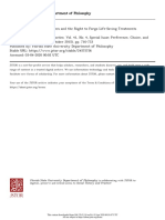 Context-Dependent Preferences and The Right To Forgo Life-Saving Treatments. Torbjörn Tännsjö