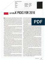 The Edge - STOCK PICKS FOR 2016