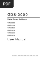 User Manual: Digital Storage Oscilloscope GDS-2062 GDS-2064 GDS-2102 GDS-2104 GDS-2202 GDS-2204