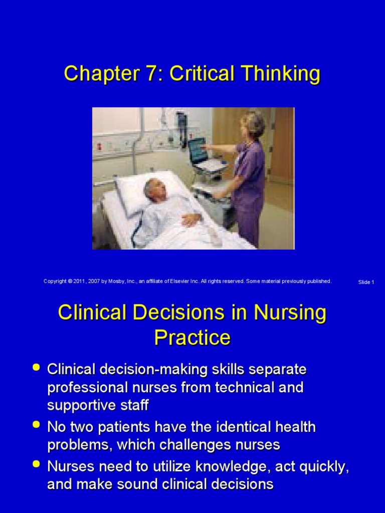Chapter 7: Critical Thinking | PDF | Critical Thinking | Thought