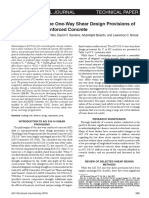 Development of The One-Way Shear Design Provisions of ACI 318-19 For Reinforced Concrete