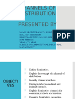 Channels of Distribution Presented by