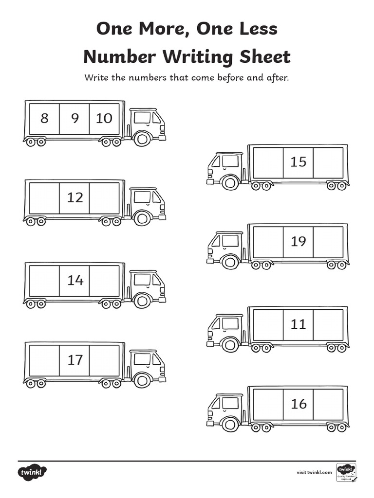Write Numbers Before and After | PDF
