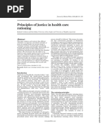 Principles of Justice in Health Care Rationing