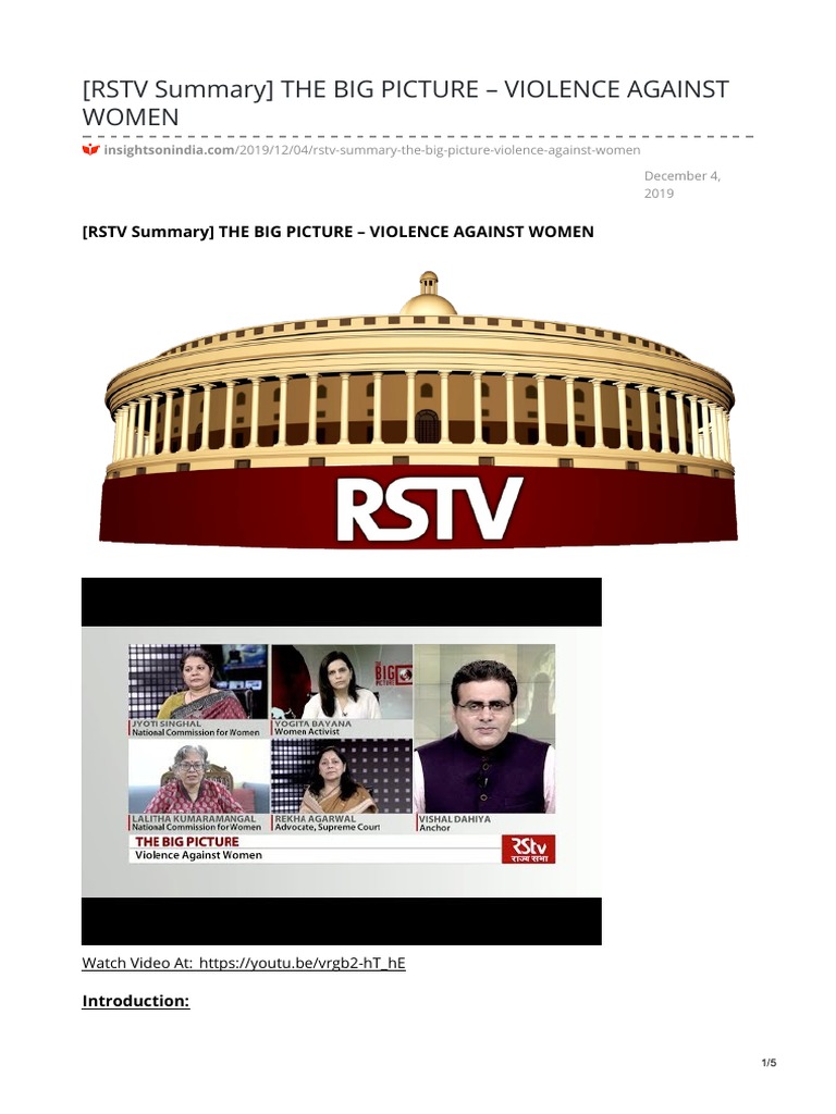 rstv-summary-the-big-picture-violence-against-women-pdf-violence