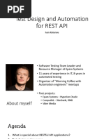 Test Design and Automation For REST API PDF