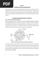 Unit 4: Transport Layer & Network Layer