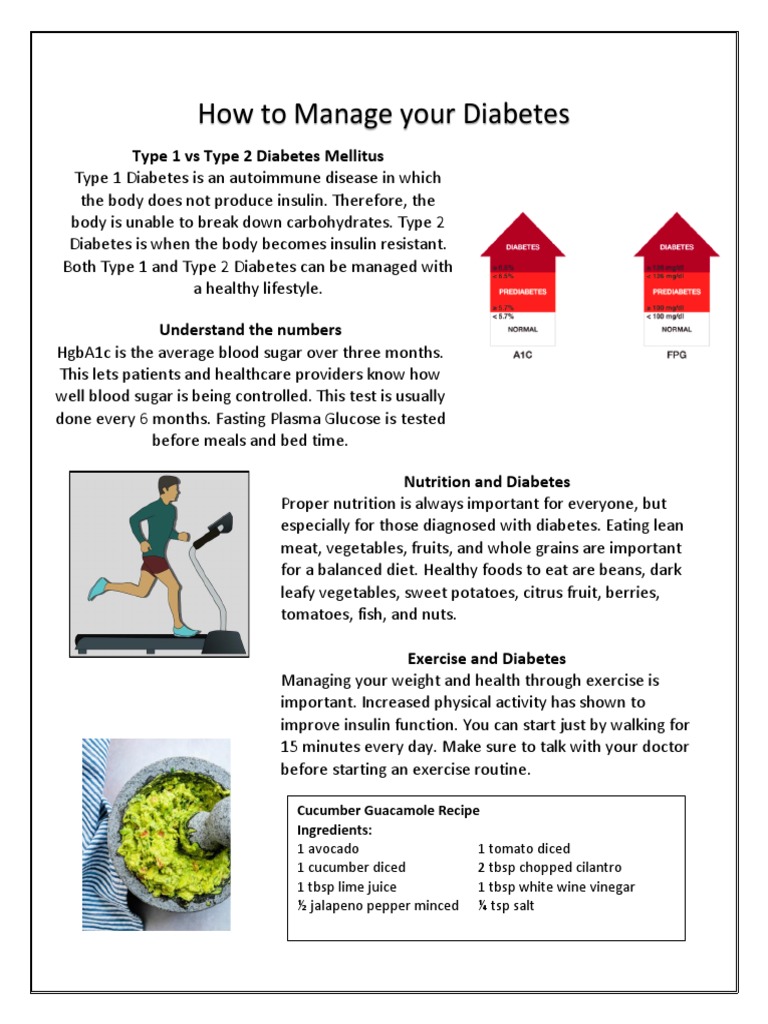 Diabetes Handout English