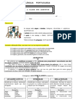 A CLASSE DOS ADJETIVOS - Ficha de Trabalho - 5º ano.doc