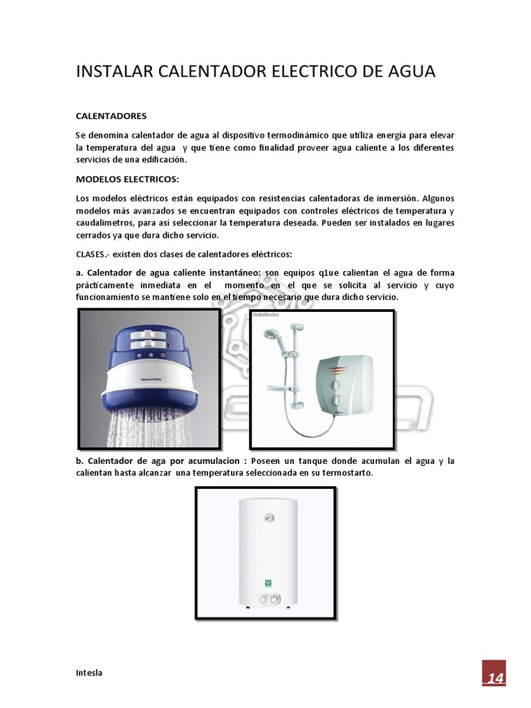 Como Instalar Termo Termo Electrico Agua Y Calefaccion Calentador