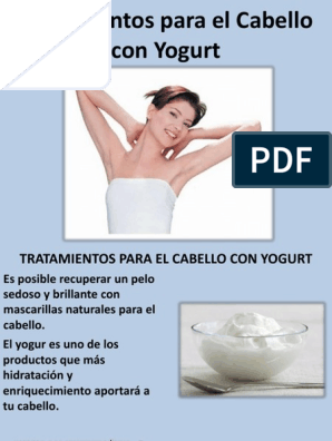 fondo presentación Palacio Tratamientos para El Cabello Con Yogurt | PDF | Pelo | Naturaleza