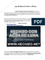 Hechizo Con Agua de Luna (Casero y Eficaz)