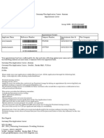 Germany visa appointment letter for Areej and Shatha