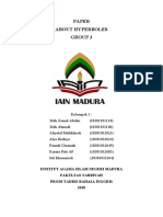 Paper About Hyperboles Group 3: Institut Agama Islam Negeri Madura Fakultas Tarbiyah Prodi Tadris Bahasa Inggris 2018