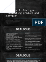 Evidence 1: Dialogue "Evaluating Product and Service"