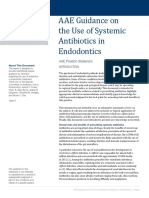 AAE Guidance on the use of systemic antibiotics in endodontics
