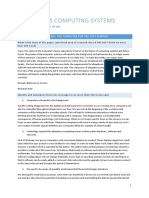 Ubiquitous Computing Systems: Reading 1: Weiser, M. 1991. The Computer For The 21St Century