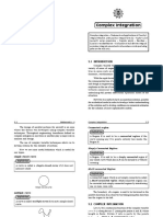 Complex Integration Formulas and Applications