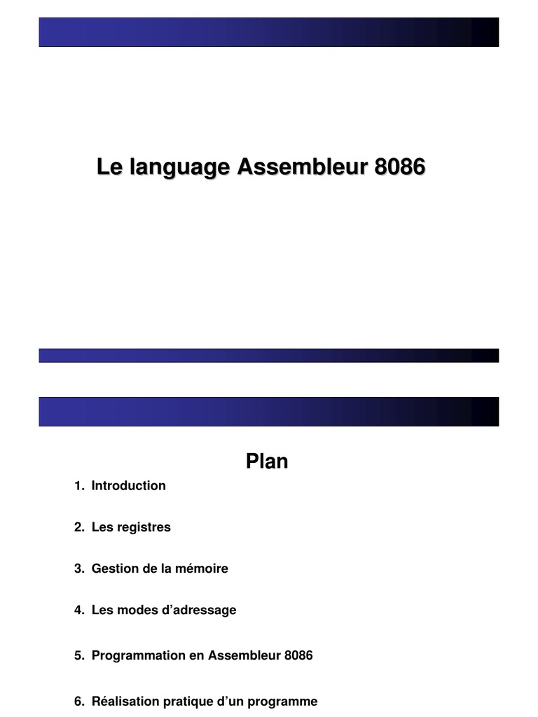 assembleur 8086