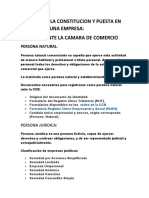 Pasos para La Constitucion y Puesta en Marcha de Una Empresa