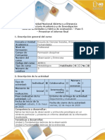 Guía de Actividades y Rúbrica de Evaluación - Paso 5 - Presentar El Informe Final