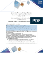 Guía de Actividades y Rúbrica de Evaluación - Unidad 1 - Fase 2 - Comprender Identificar, Analizar y Procesar La Información de Diseño PDF