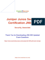 Juniper Junos Security Certification JN0-230