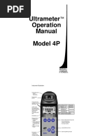 Ultrameter Operation Manual Model 4P: Myron L