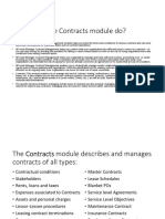 What Does The Contracts Module Do?
