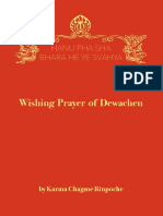 Dewachen Wishing Prayer Karma Chagme Booklet