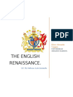 The English Renaissance.: Eliseo Alexander Vasquez