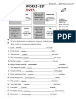 Comparatives: Grammar Worksheet