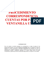 Procedimiento Correspondencia Cuentas Por Pagar Ventanilla Única