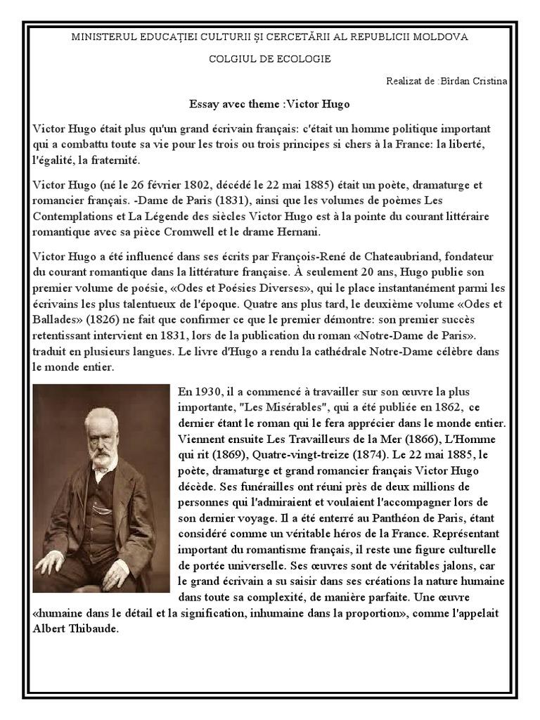 Victor Hugo Victor Hugo Poesie