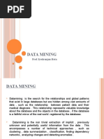 Data Mining: Prof Jyotiranjan Hota