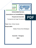 Proyecto de Inversión - Transverasa