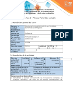 Guía de actividades y rúbrica de evaluación - Fase 2 - Primera Parte Ciclo contable