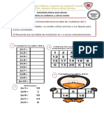 Actividades Lúdicas, Tablas de Multiplicar