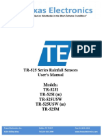 TR-525 Series Rainfall Sensors User's Manual Models: TR-525I TR-525I (M) TR-525USW TR-525USW (M) TR-525M