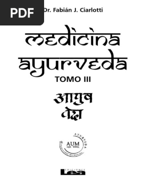 Medicina Ayurveda Tomo Iii Pdf Masaje Bienestar