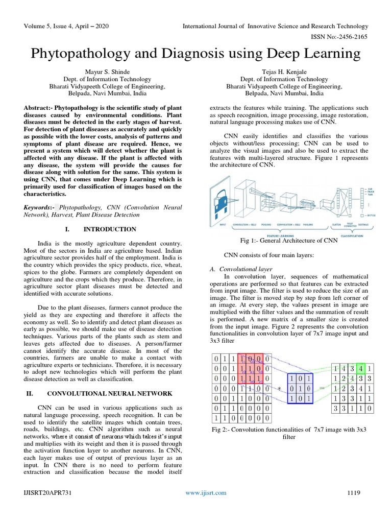 Deep Learning for Plant Disease Detection | PDF | Artificial Neural ...