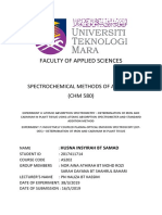 Faculty of Applied Sciences: Spectrochemical Methods of Analysis (CHM 580)