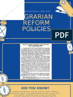 American Period Agrarian Reforms 1898-1935