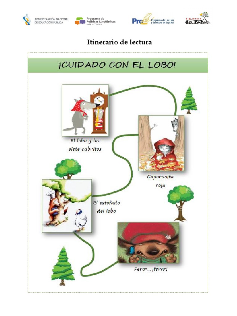 Itinerario ¡Cuidado Con El Lobo! Prolee | PDF | Caperucita Roja | Cabra