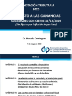 Capacitación FACPCE Del 7-5-2020 - IG Personas Jurídicas Cierre 31-12-2019 - Marcelo Dominguez PDF