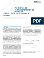 Consulta Transformada de Fourier Teorema de Convolucion Imagenes y Filtros