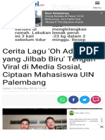 Cerita Lagu 'Oh Adek Yang Jilbab Biru' Tengah Viral Di Media Sosial, Ciptaan Mahasiswa UIN Palembang - Tribun Sumsel PDF